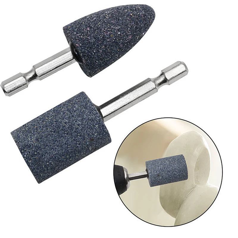Sharpening Stone Whetstone - 2Pcs Hexagonal Shank Grinding Wheel Heads
