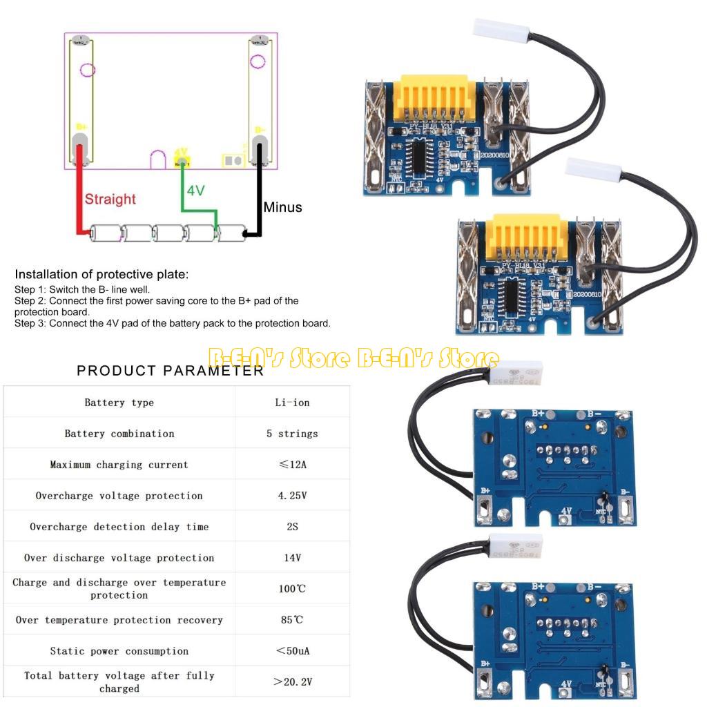 Workshop Tools Safety - Bộ bảo vệ pin lithium Y1AD,