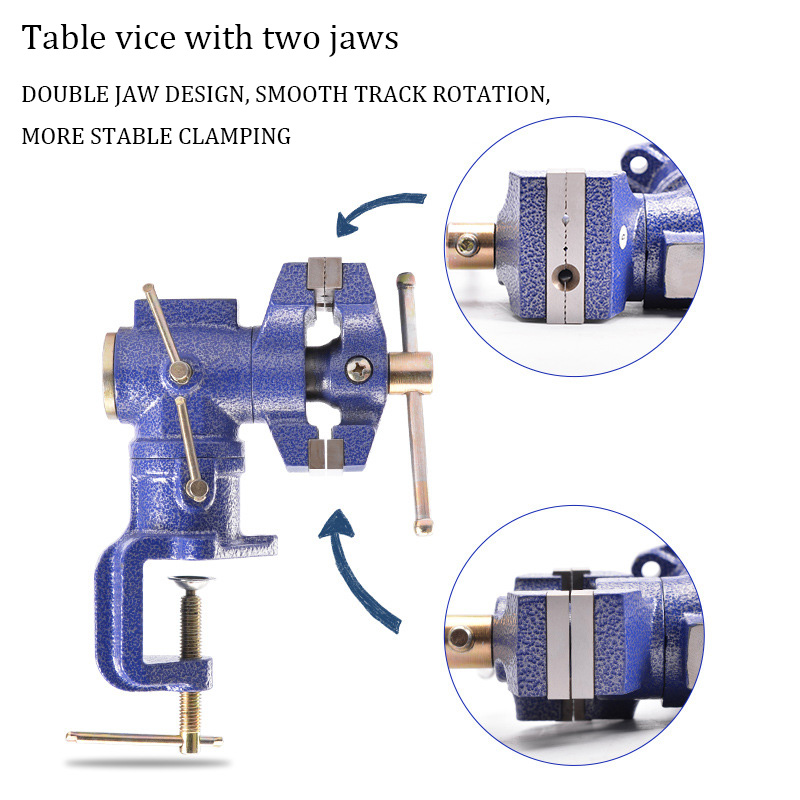 Double Jaw Table Vise Swivel B - đánh giá và giá Bench Vise Swivel