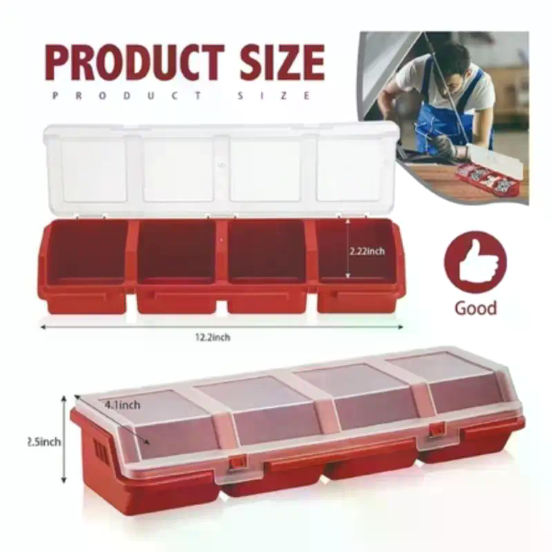 Screw Organizer Box Plastic 4  - đánh giá và giá Tools Box For Workshop