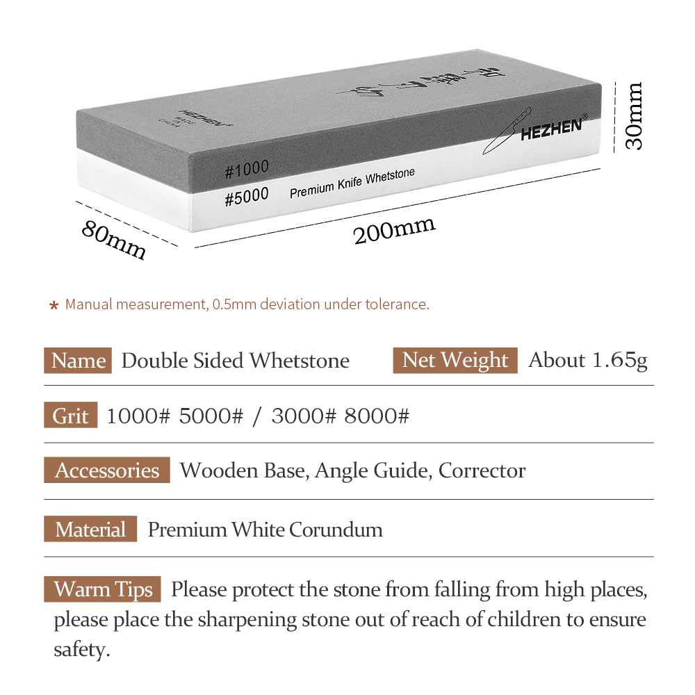 HEZHEN Kitchen Knife Diamond S - đánh giá và giá Sharpening Stone Whetstone