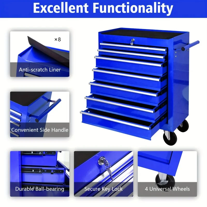 7 Drawers Blue Multifunctional - đánh giá và giá Workshop Tools Automotive