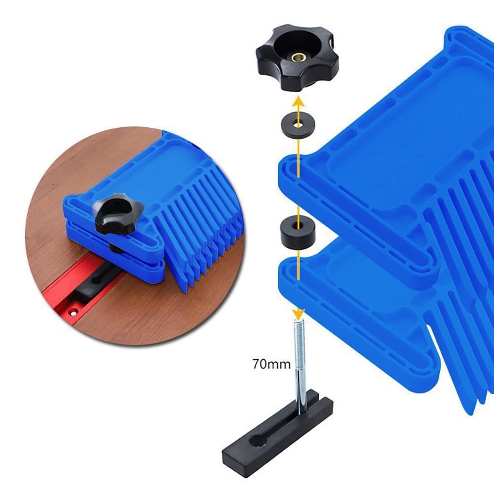 Blue ABS Plastic Feather Board - đánh giá và giá Workshop Tools Safety